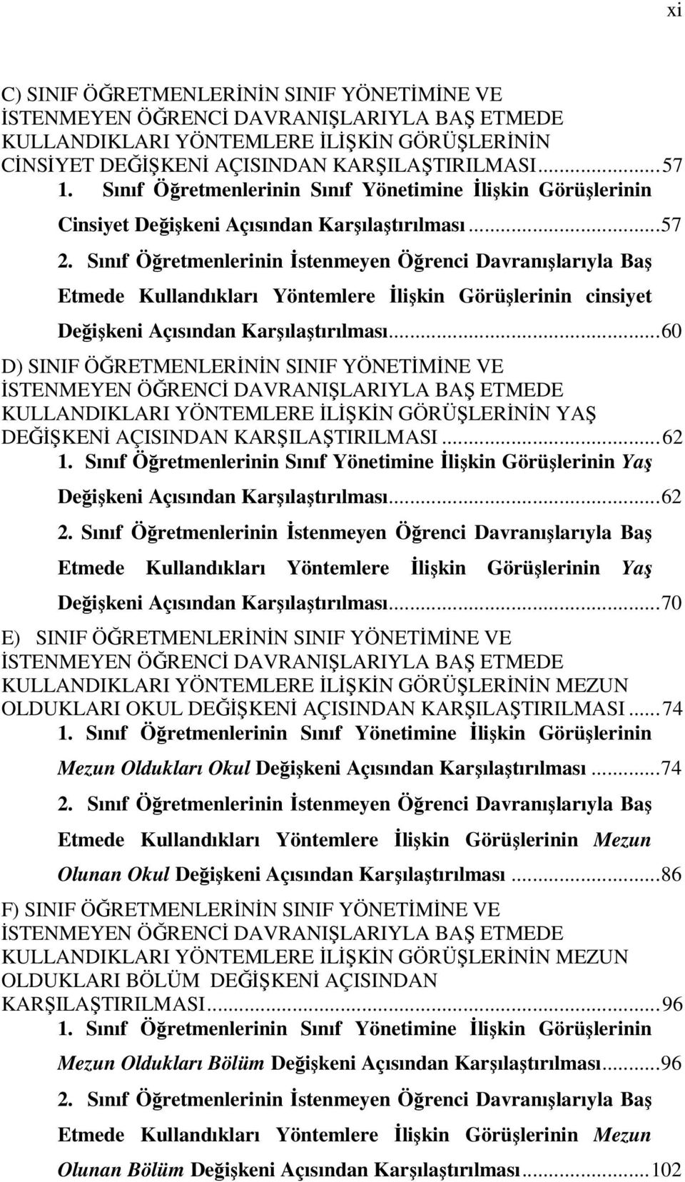 Sınıf Öğretmenlerinin İstenmeyen Öğrenci Davranışlarıyla Baş Etmede Kullandıkları Yöntemlere İlişkin Görüşlerinin cinsiyet Değişkeni Açısından Karşılaştırılması.