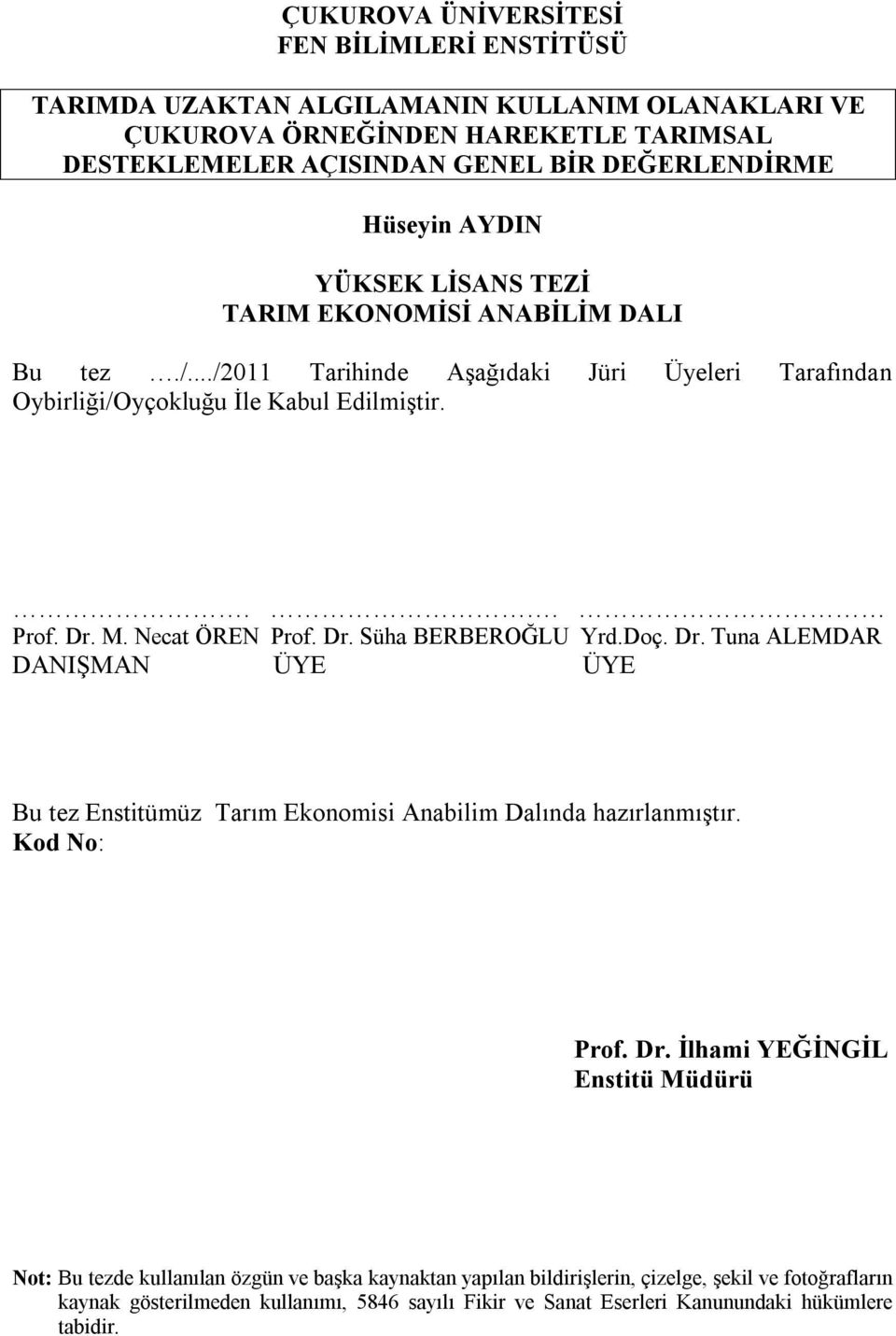 Necat ÖREN Prof. Dr.