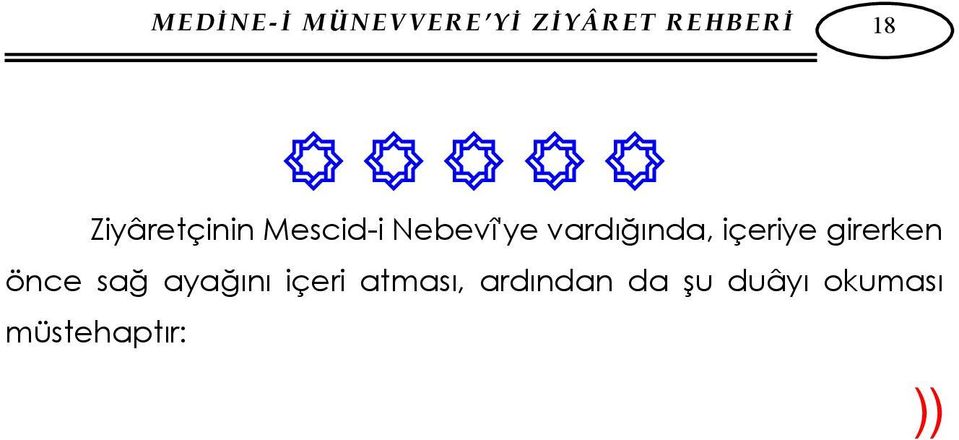 Salât ve selâm,rasûlullah'ın üzerine olsun.(allah'ın rahmetinden) kovulmuş şeytandan, Yüce Allah'a, O'nun kerîm vechine ve (bütün mahlûkâta gâlip) ezelî hükümrânlığına sığınırım. Allahım!