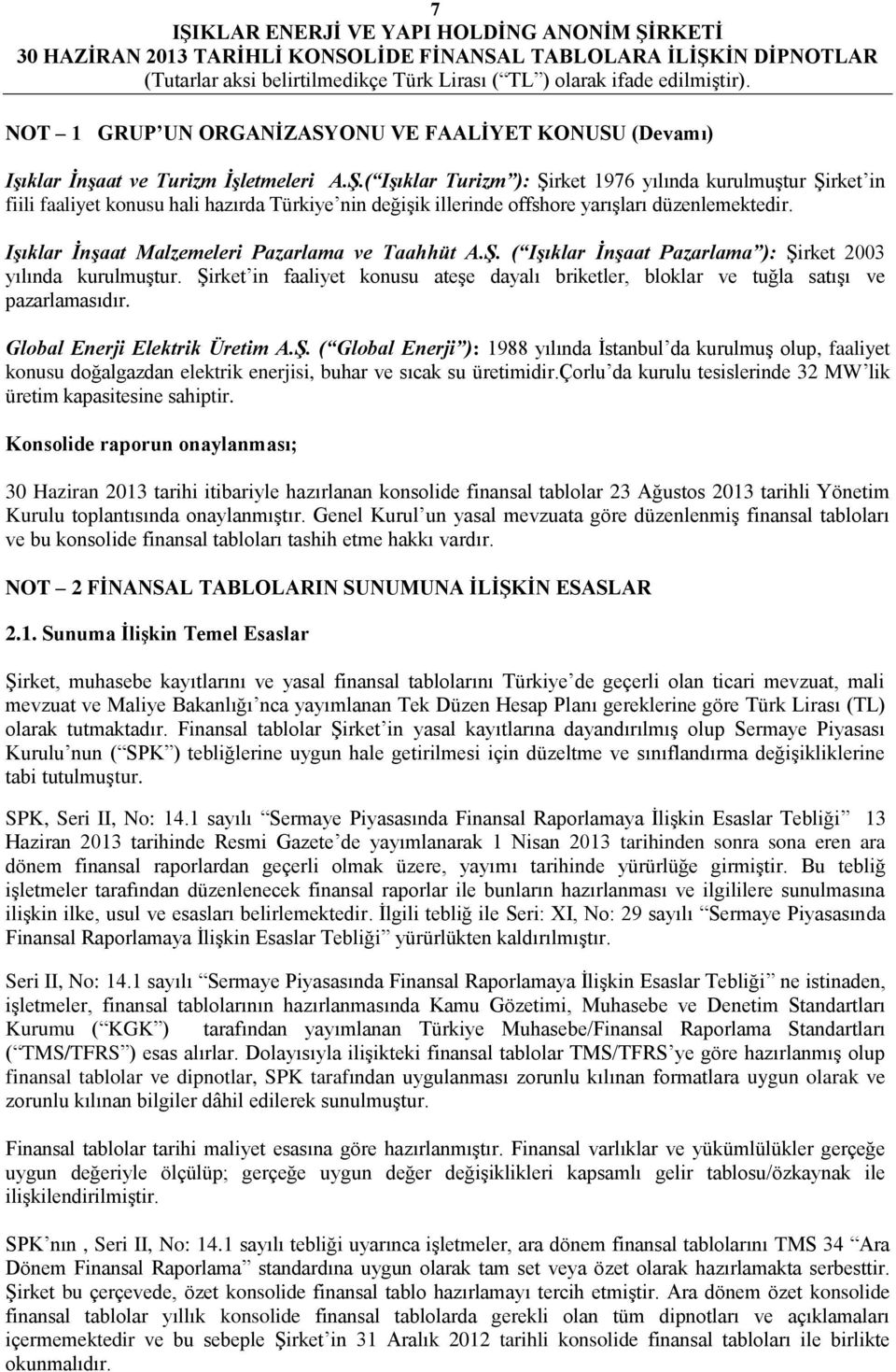 Işıklar İnşaat Malzemeleri Pazarlama ve Taahhüt A.Ş. ( Işıklar İnşaat Pazarlama ): Şirket 2003 yılında kurulmuştur.