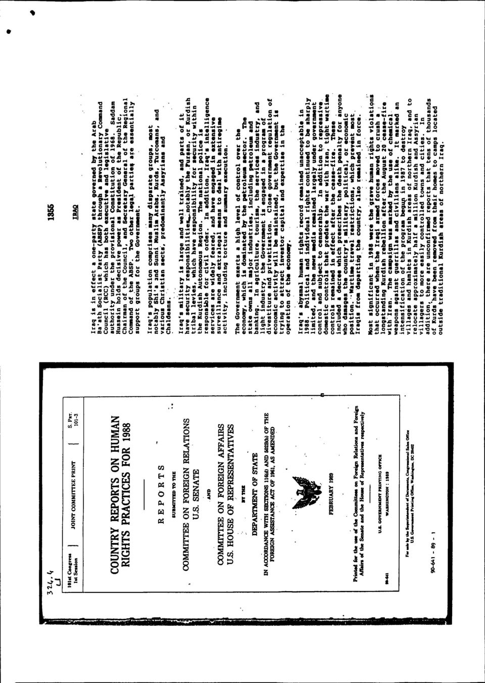 ,~ "If Prin... for the... '" the Committe. on Foreicn Relations and Foreicn AIWn '" the Senate and the "- of ReJ>r-ntati_ rapectively _I us. c...n...t PriMi... CNr_. w~.