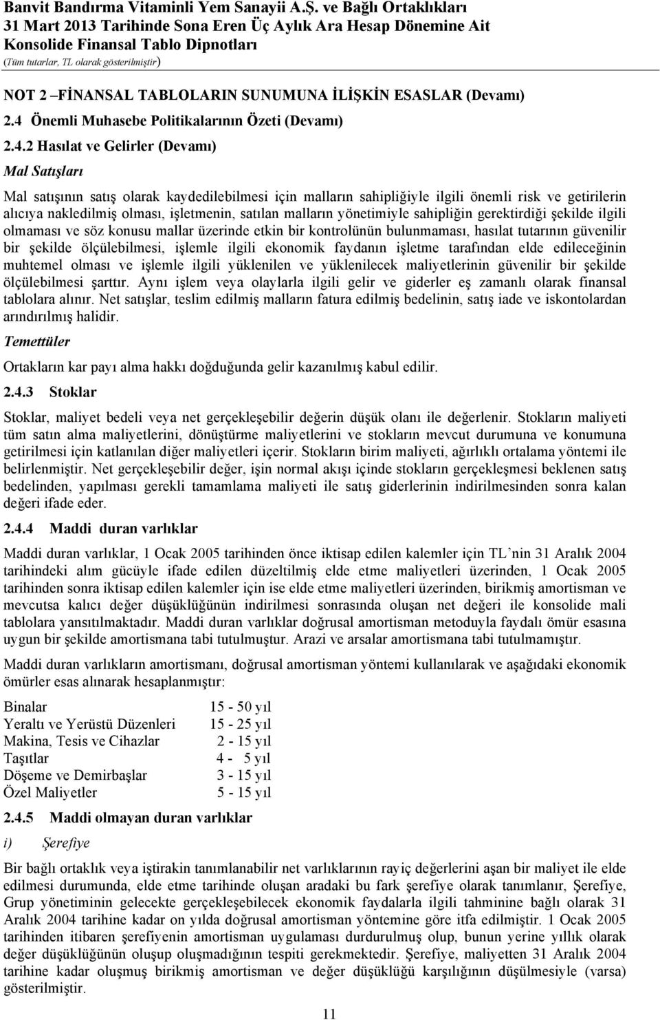 2 Hasılat ve Gelirler (Devamı) Mal Satışları Mal satışının satış olarak kaydedilebilmesi için malların sahipliğiyle ilgili önemli risk ve getirilerin alıcıya nakledilmiş olması, işletmenin, satılan