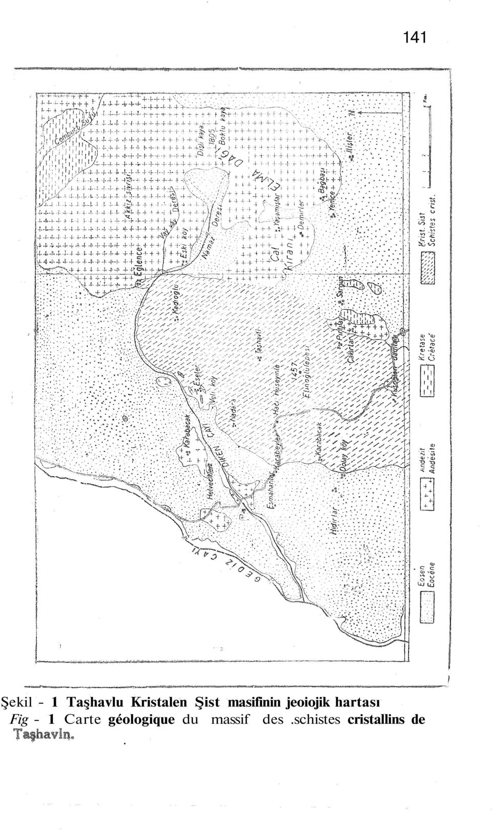 jeoiojik hartası Fig - 1 Carte