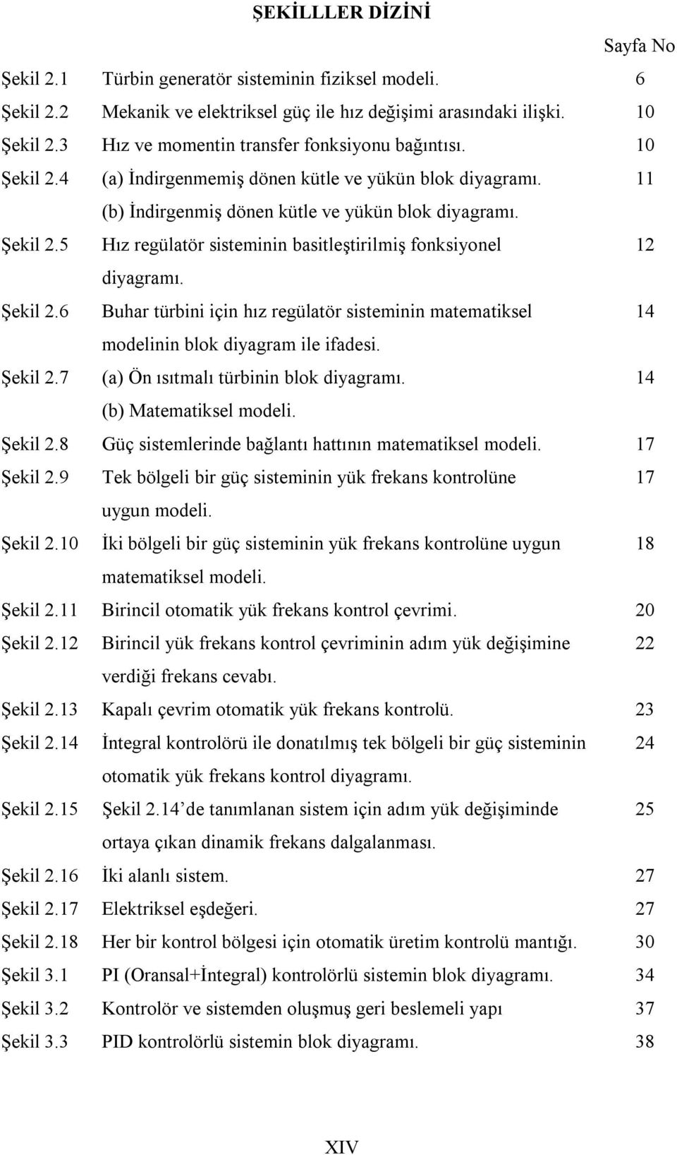 Şekil 2.6 Buhar türbini için hız regülatör sisteminin matematiksel 14 modelinin blok diyagram ile ifadesi. Şekil 2.7 (a) Ön ısıtmalı türbinin blok diyagramı. 14 (b) Matematiksel modeli. Şekil 2.8 Güç sistemlerinde bağlantı hattının matematiksel modeli.