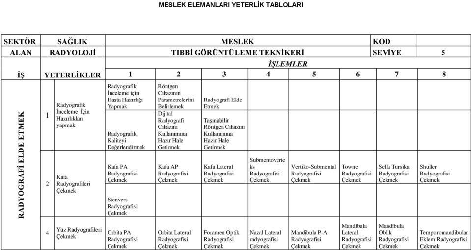 Parametrelerini Belirlemek Dijital Radyografi Cihazını Kullanımına Hazır Hale Getirmek Kafa AP Radyografi Elde Taşınabilir Röntgen Cihazını Kullanımına Hazır Hale