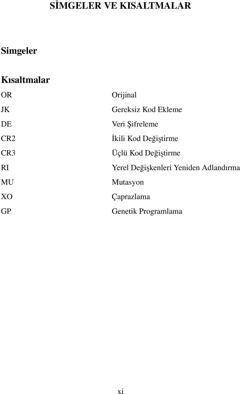 İkili Kod Değiştirme Üçlü Kod Değiştirme Yerel Değişkenleri