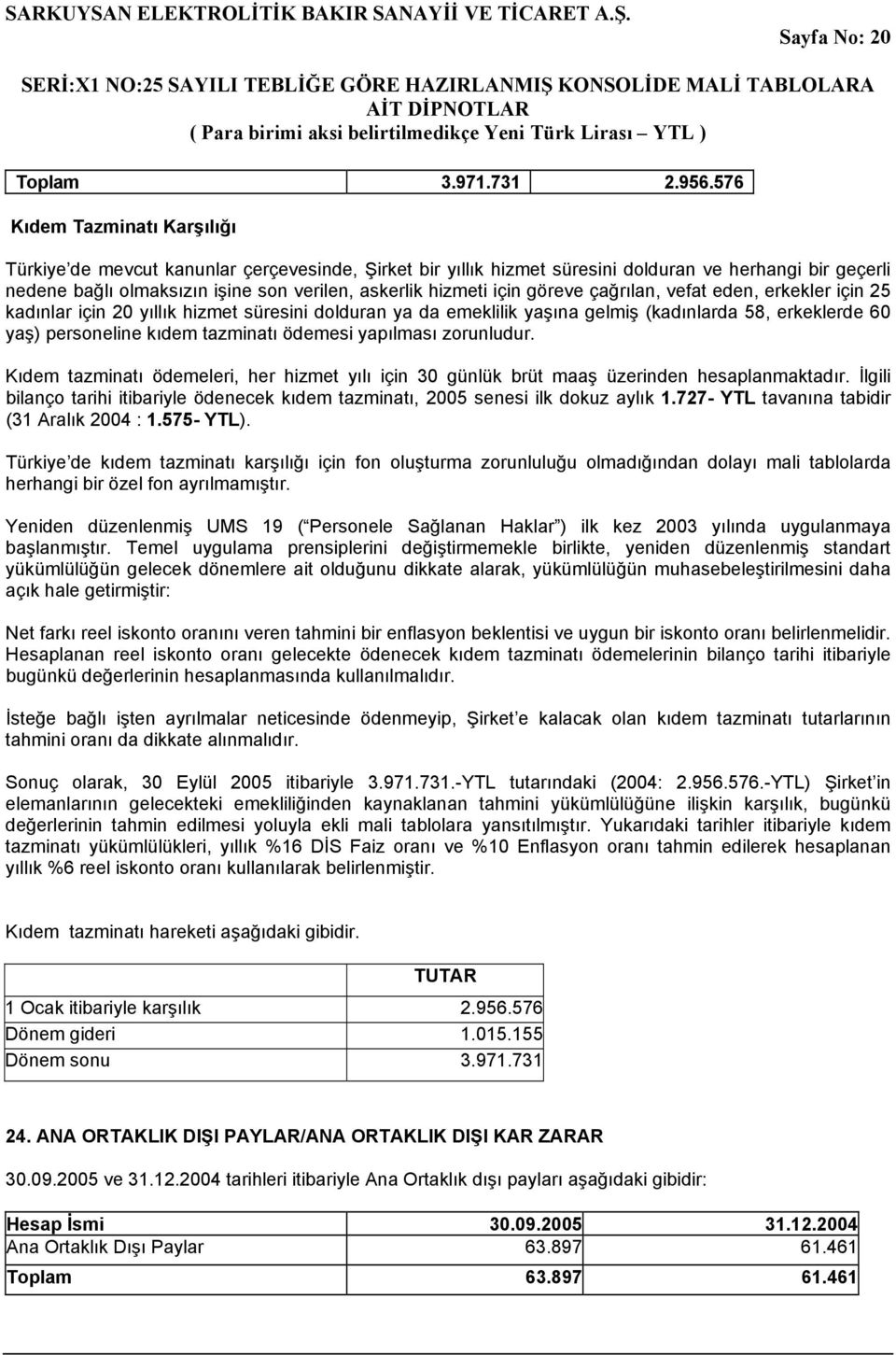 için göreve çağrılan, vefat eden, erkekler için 25 kadınlar için 20 yıllık hizmet süresini dolduran ya da emeklilik yaşına gelmiş (kadınlarda 58, erkeklerde 60 yaş) personeline kıdem tazminatı