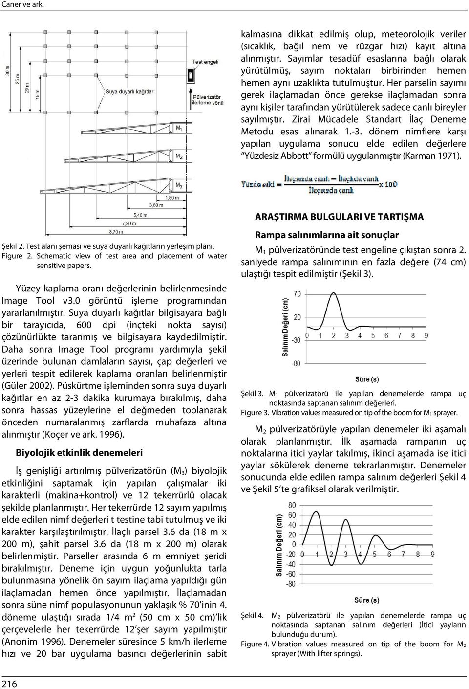 Her parselin sayımı gerek ilaçlamadan önce gerekse ilaçlamadan sonra aynı kişiler tarafından yürütülerek sadece canlı bireyler sayılmıştır. Zirai Mücadele Standart İlaç Deneme Metodu esas alınarak 1.