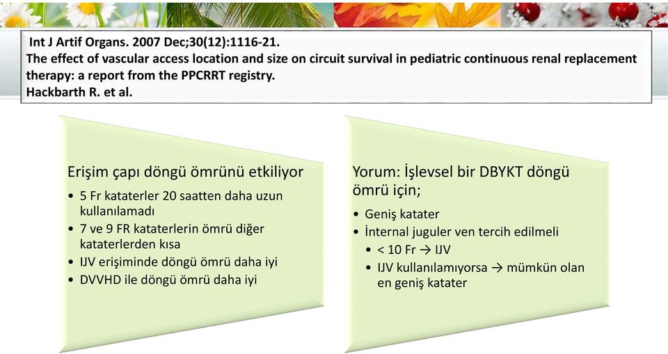 registry. Hackbarth R. et al.