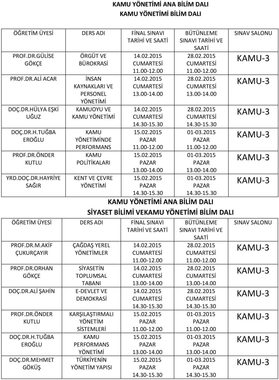 HAYRİYE SAĞIR ÖRGÜT VE BÜROKRASİ İNSAN KAYNAKLARI VE PERSONEL KAMUOYU VE KAMU KAMU NDE PERFORMANS KAMU POLİTİKALARI KENT VE ÇEVRE KAMU ANA BİLİM