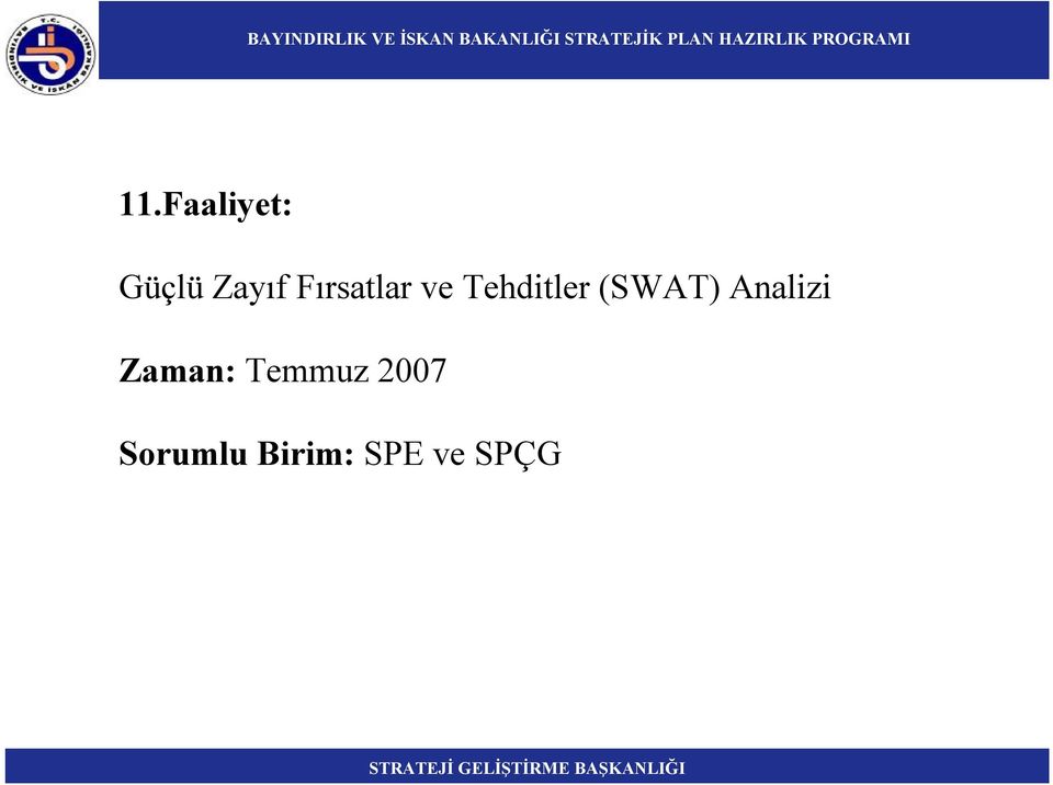 (SWAT) Analizi Zaman: