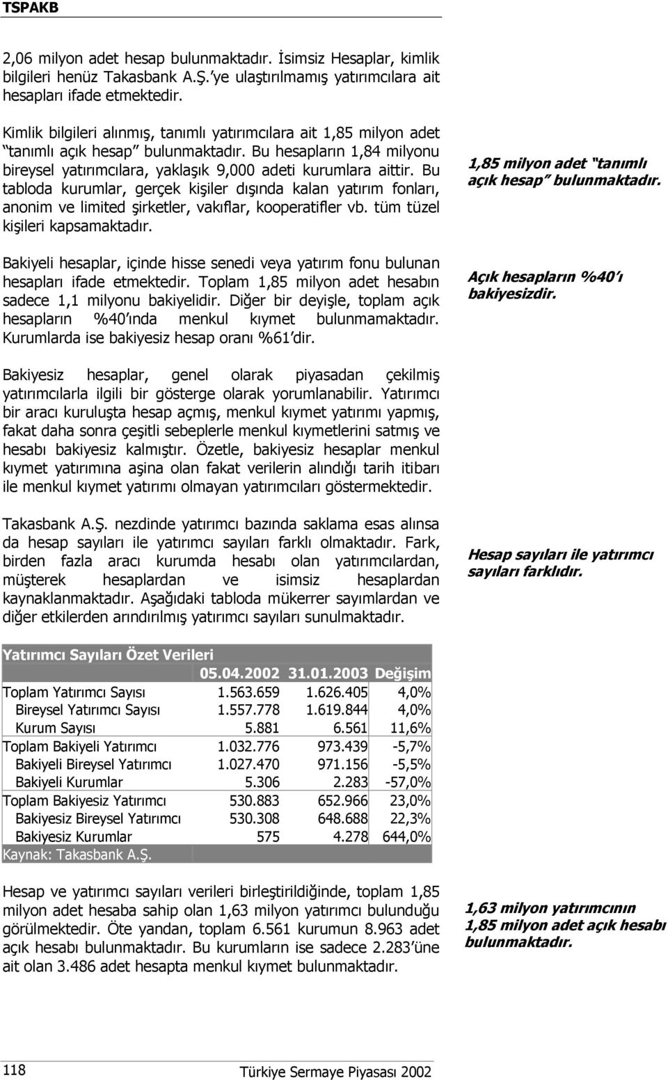 Bu tabloda kurumlar, gerçek kişiler dışında kalan yatırım fonları, anonim ve limited şirketler, vakıflar, kooperatifler vb. tüm tüzel kişileri kapsamaktadır.