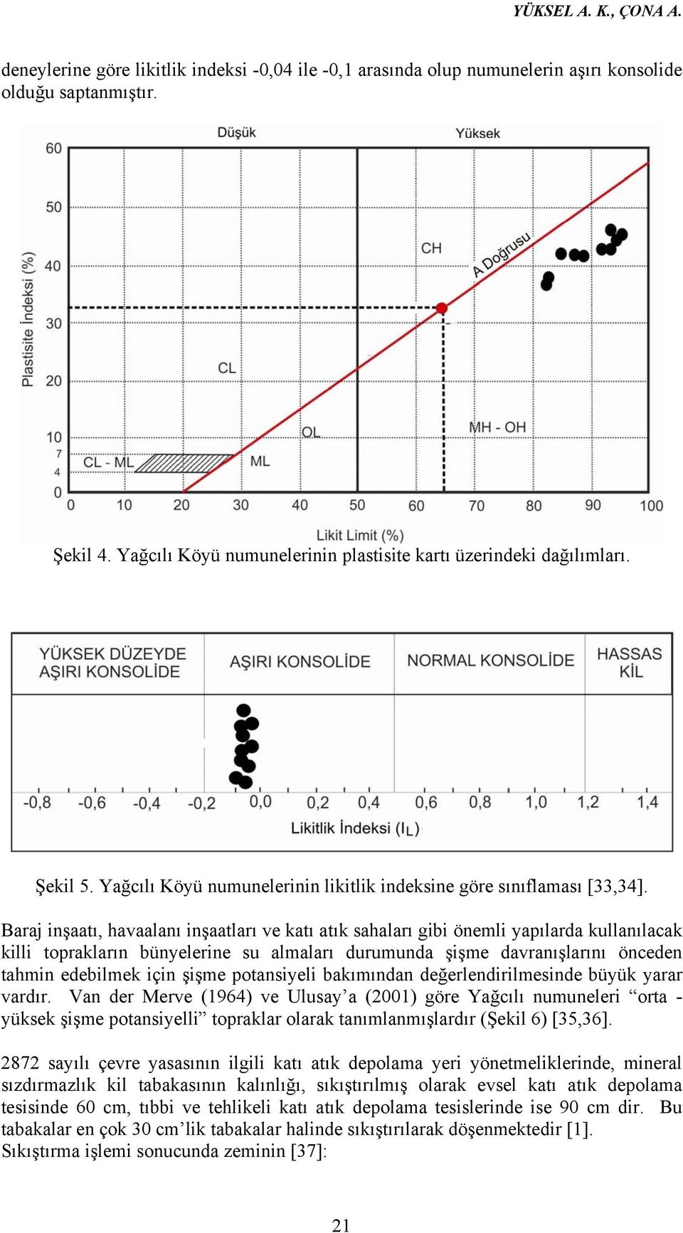 Baraj inşaatı, havaalanı inşaatları ve katı atık sahaları gibi önemli yapılarda kullanılacak killi toprakların bünyelerine su almaları durumunda şişme davranışlarını önceden tahmin edebilmek için