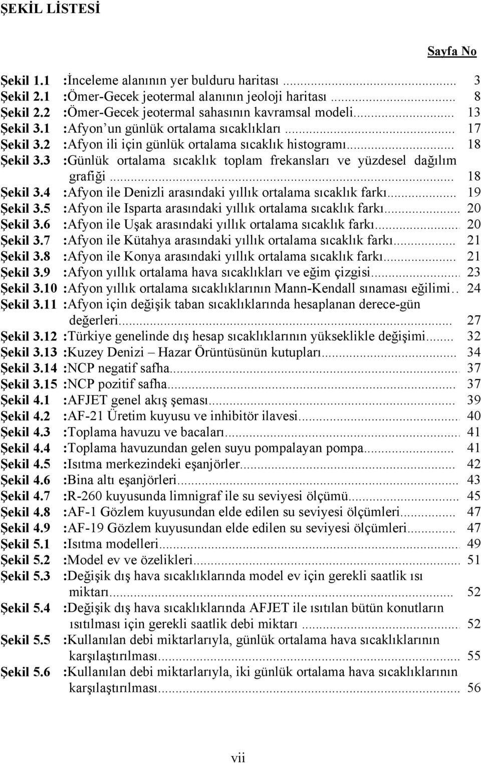 6 Sayfa No :İnceleme alanının yer bulduru haritası... :Ömer-Gecek jeotermal alanının jeoloji haritası... :Ömer-Gecek jeotermal sahasının kavramsal modeli... :Afyon un günlük ortalama sıcaklıkları.