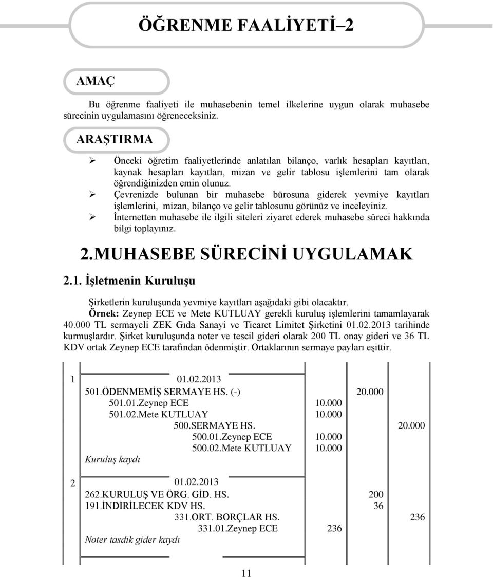 Çevrenizde bulunan bir muhasebe bürosuna giderek yevmiye kayıtları işlemlerini, mizan, bilanço ve gelir tablosunu görünüz ve inceleyiniz.