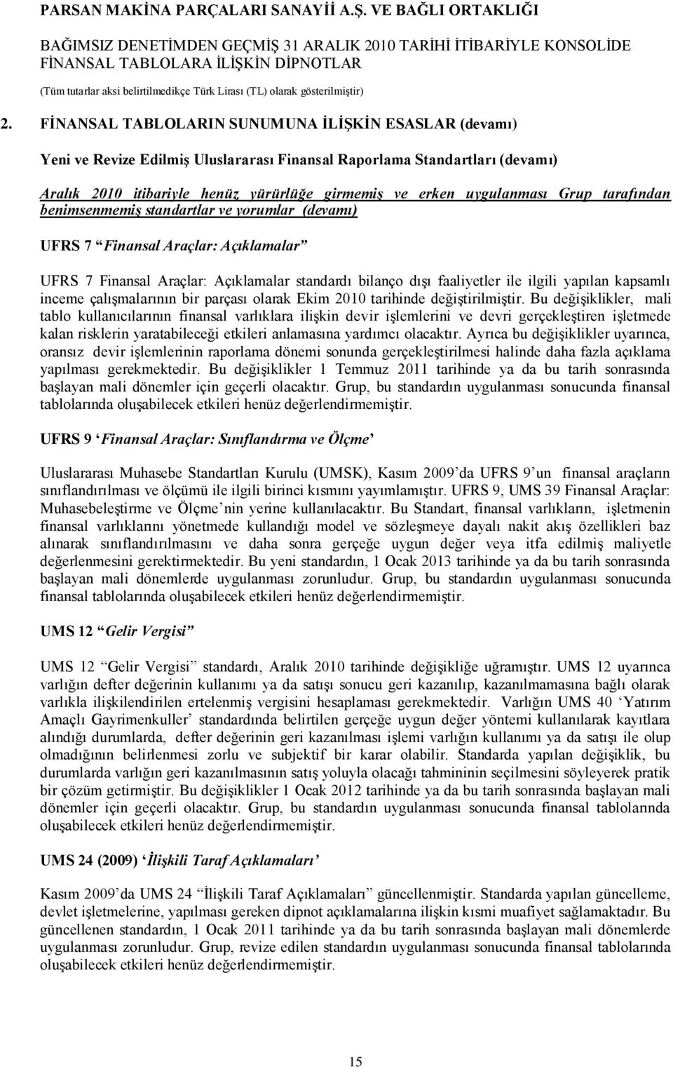 yapılan kapsamlı inceme çalıģmalarının bir parçası olarak Ekim 2010 tarihinde değiģtirilmiģtir.