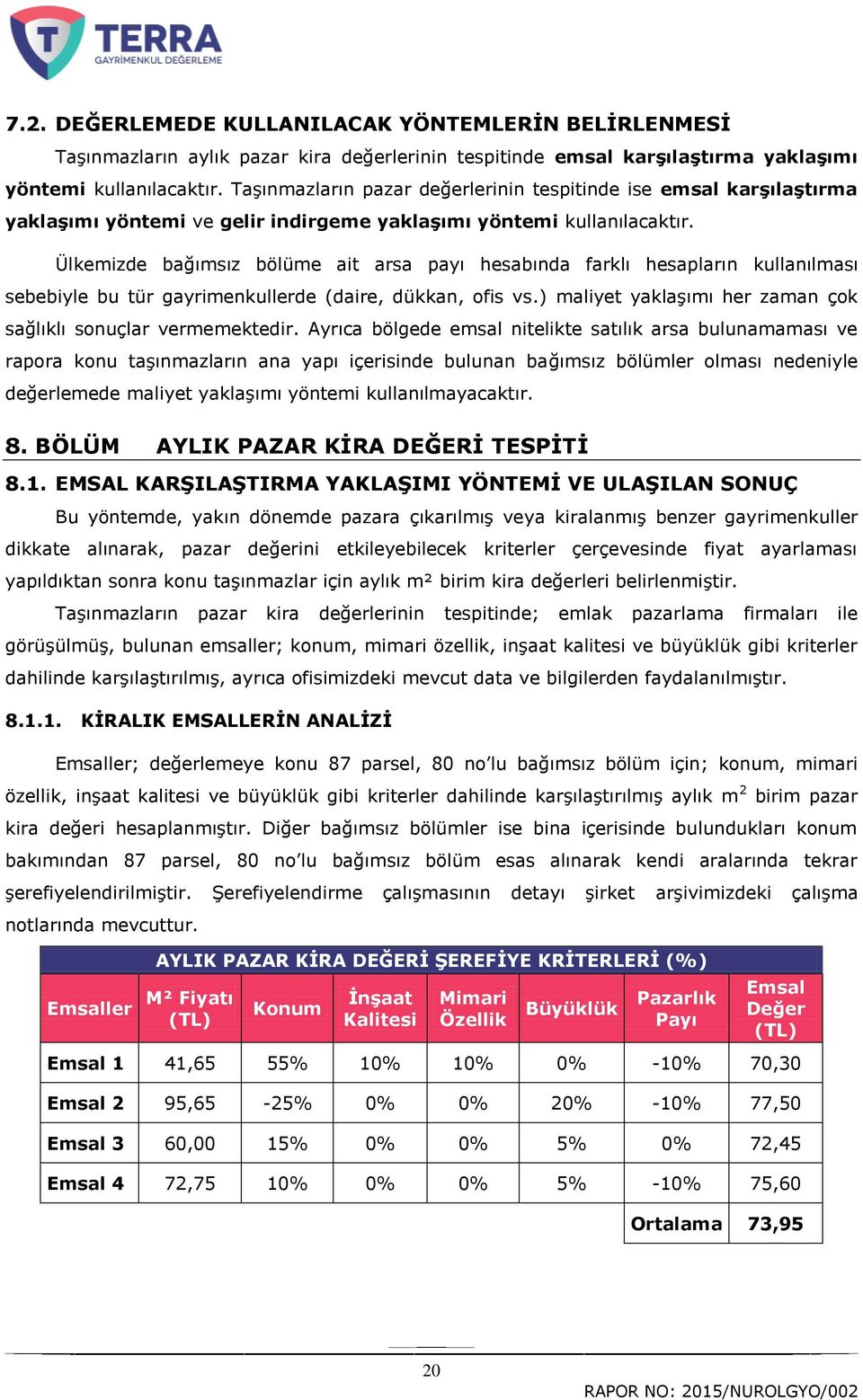 Ülkemizde bağımsız bölüme ait arsa payı hesabında farklı hesapların kullanılması sebebiyle bu tür gayrimenkullerde (daire, dükkan, ofis vs.