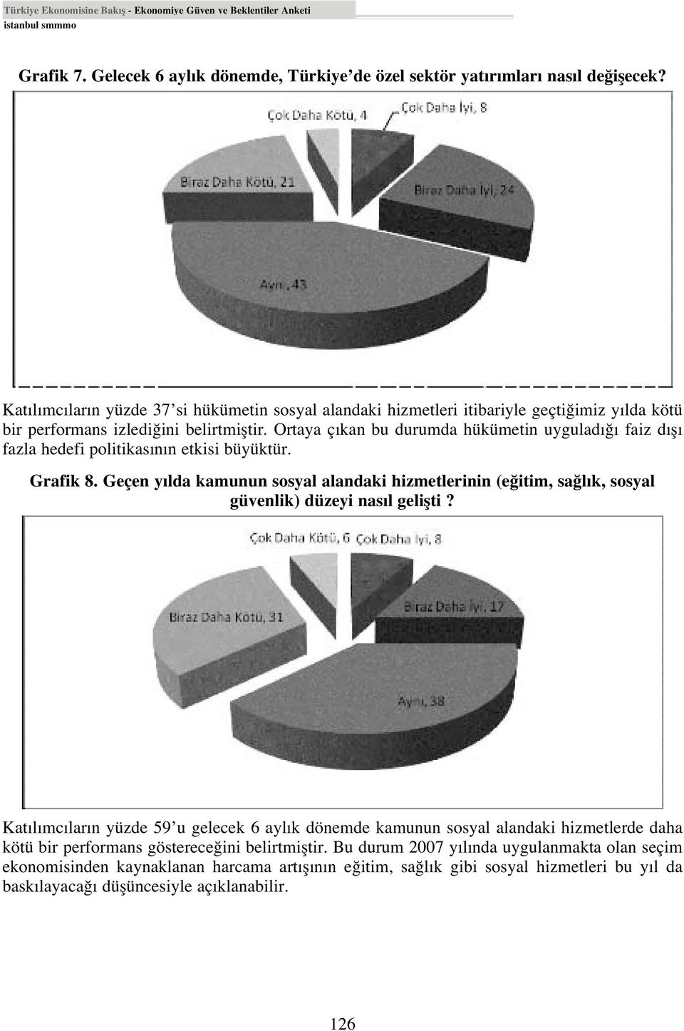 Ortaya ç kan bu durumda hükümetin uygulad faiz d fl fazla hedefi politikas n n etkisi büyüktür. Grafik 8.