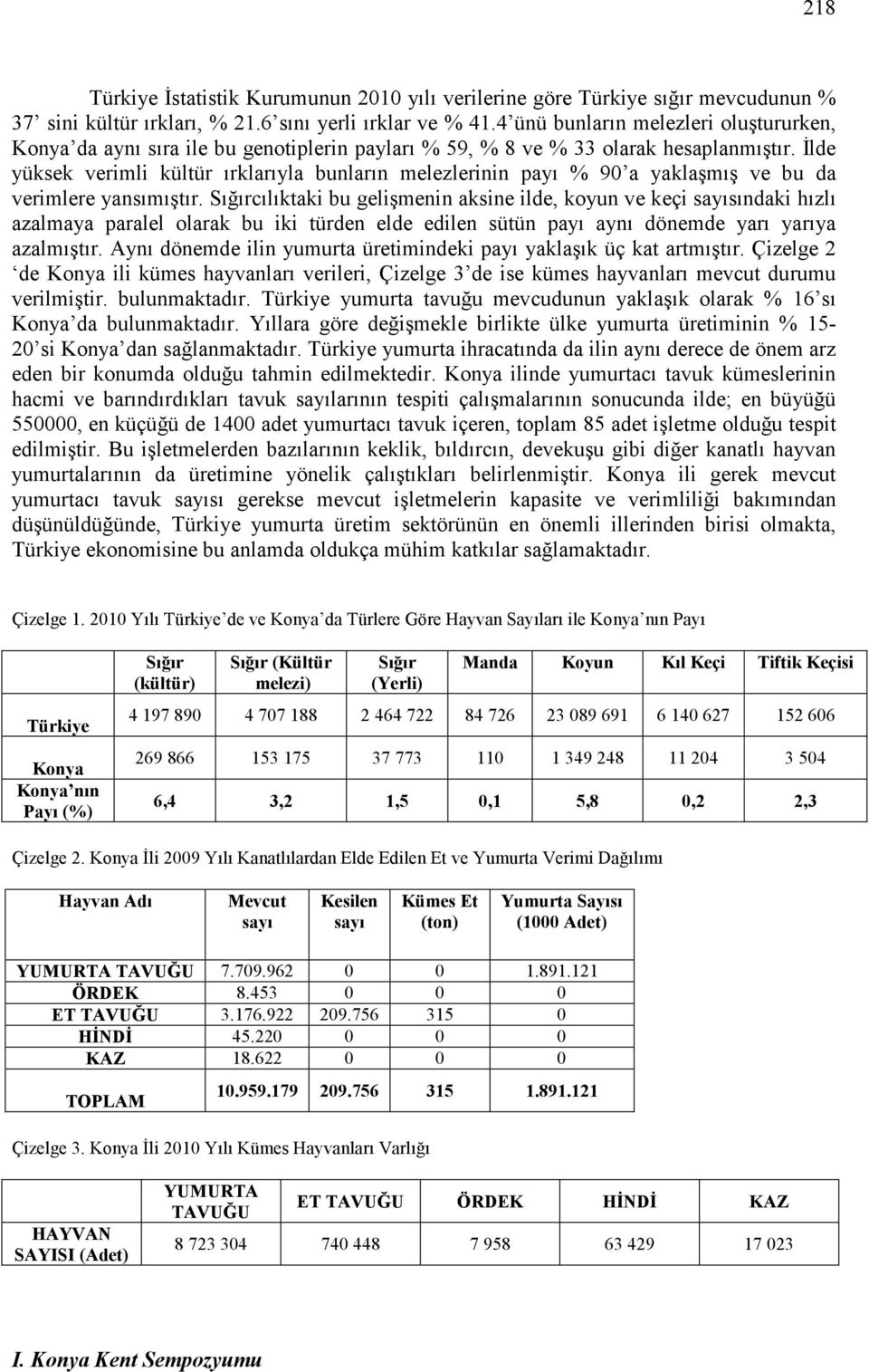 Đlde yüksek verimli kültür ırklarıyla bunların melezlerinin payı % 90 a yaklaşmış ve bu da verimlere yansımıştır.