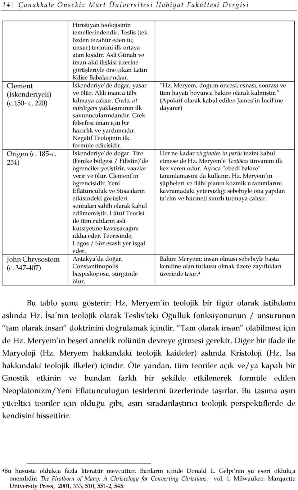 Aslî Günah ve iman-akıl ilişkisi üzerine görüşleriyle öne çıkan Latin Kilise Babaları ndan. İskenderiye de doğar, yaşar ve ölür. Aklı inanca tâbi kılmaya çalışır.