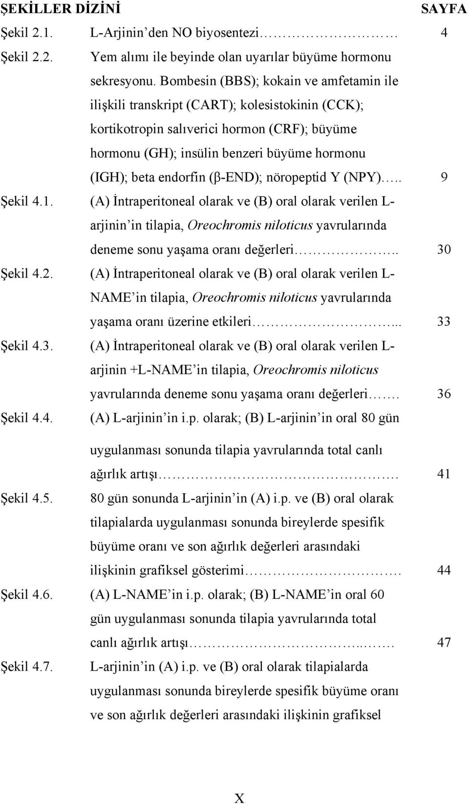 endorfin (β-end); nöropeptid Y (NPY).. 9 Şekil 4.1. (A) İntraperitoneal olarak ve (B) oral olarak verilen L- arjinin in tilapia, Oreochromis niloticus yavrularında deneme sonu yaşama oranı değerleri.