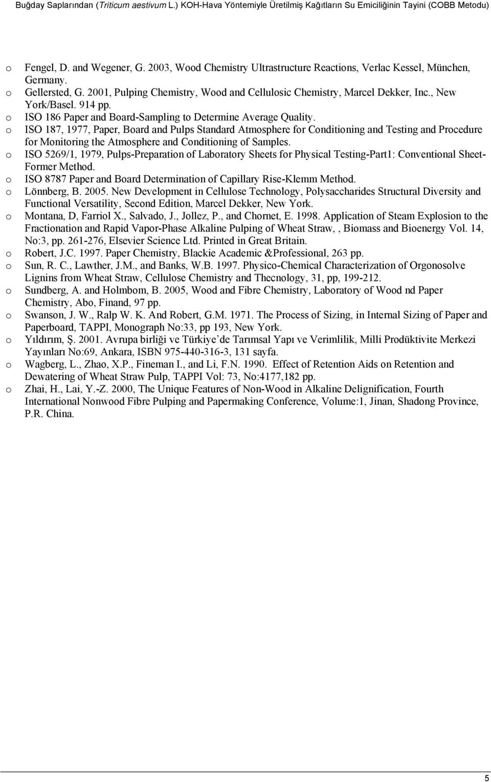 ISO 186 Paper and Bard-Sampling t Determine Average Quality.