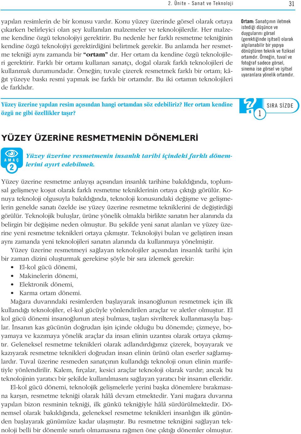 Bu anlamda her resmetme tekni i ayn zamanda bir ortam d r. Her ortam da kendine özgü teknolojileri gerektirir.