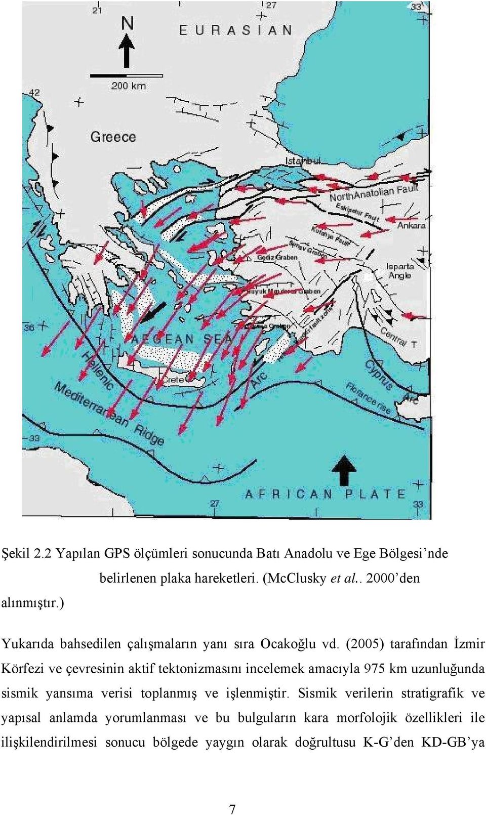 (2005) tarafından İzmir Körfezi ve çevresinin aktif tektonizmasını incelemek amacıyla 975 km uzunluğunda sismik yansıma verisi