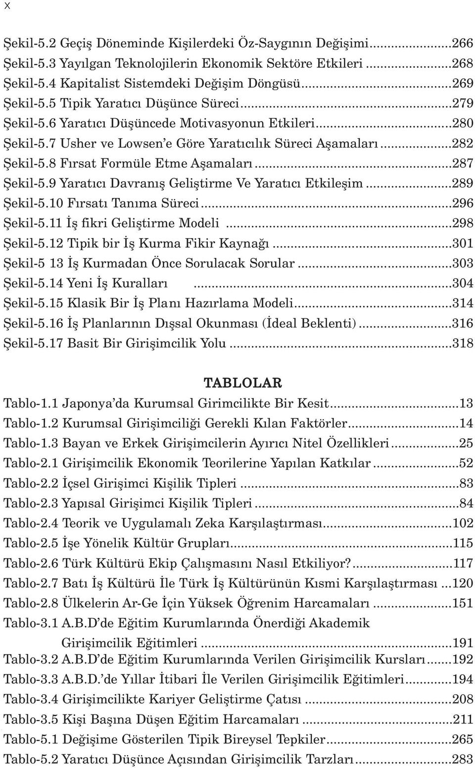 8 F rsat Formüle Etme Aflamalar...287 fiekil-5.9 Yarat c Davran fl Gelifltirme Ve Yarat c Etkileflim...289 fiekil-5.10 F rsat Tan ma Süreci...296 fiekil-5.11 fl fikri Gelifltirme Modeli...298 fiekil-5.