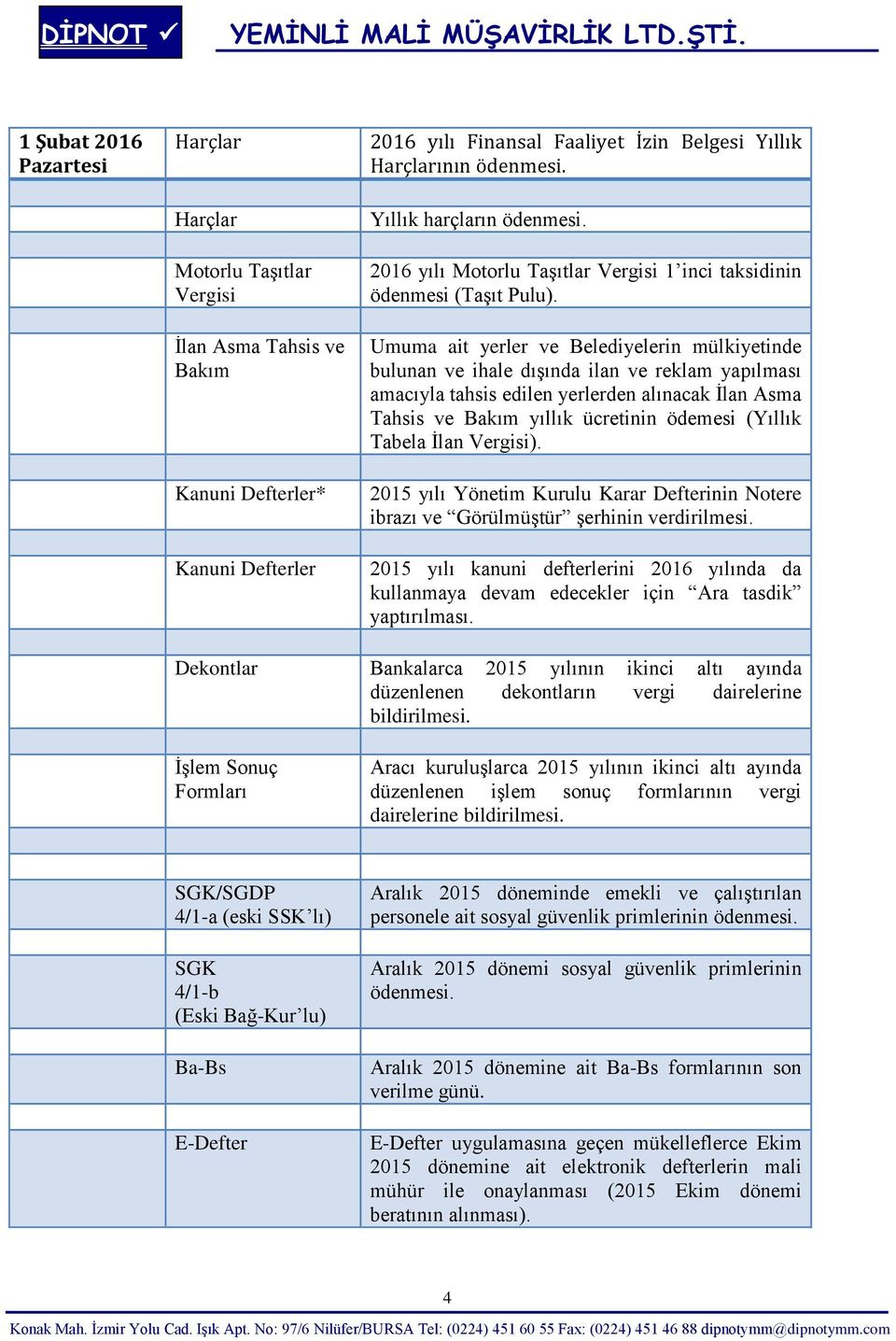 Umuma ait yerler ve Belediyelerin mülkiyetinde bulunan ve ihale dışında ilan ve reklam yapılması amacıyla tahsis edilen yerlerden alınacak İlan Asma Tahsis ve Bakım yıllık ücretinin ödemesi (Yıllık