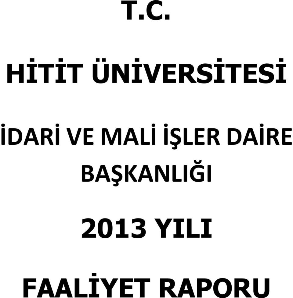 MALİ İŞLER DAİRE