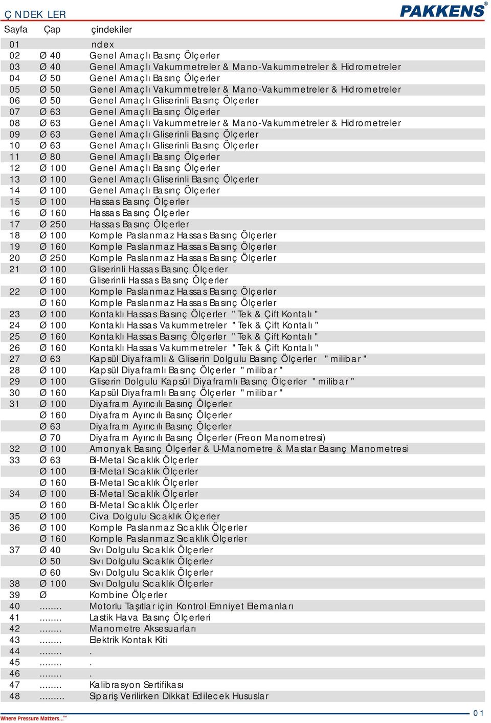 Hidrometreler 09 Genel Amaçlı Gliserinli Basınç Ölçerler 10 Genel Amaçlı Gliserinli Basınç Ölçerler 11 Ø 80 Genel Amaçlı Basınç Ölçerler 12 Genel Amaçlı Basınç Ölçerler 13 Genel Amaçlı Gliserinli