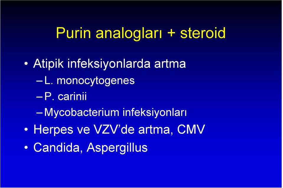 carinii Mycobacterium infeksiyonları