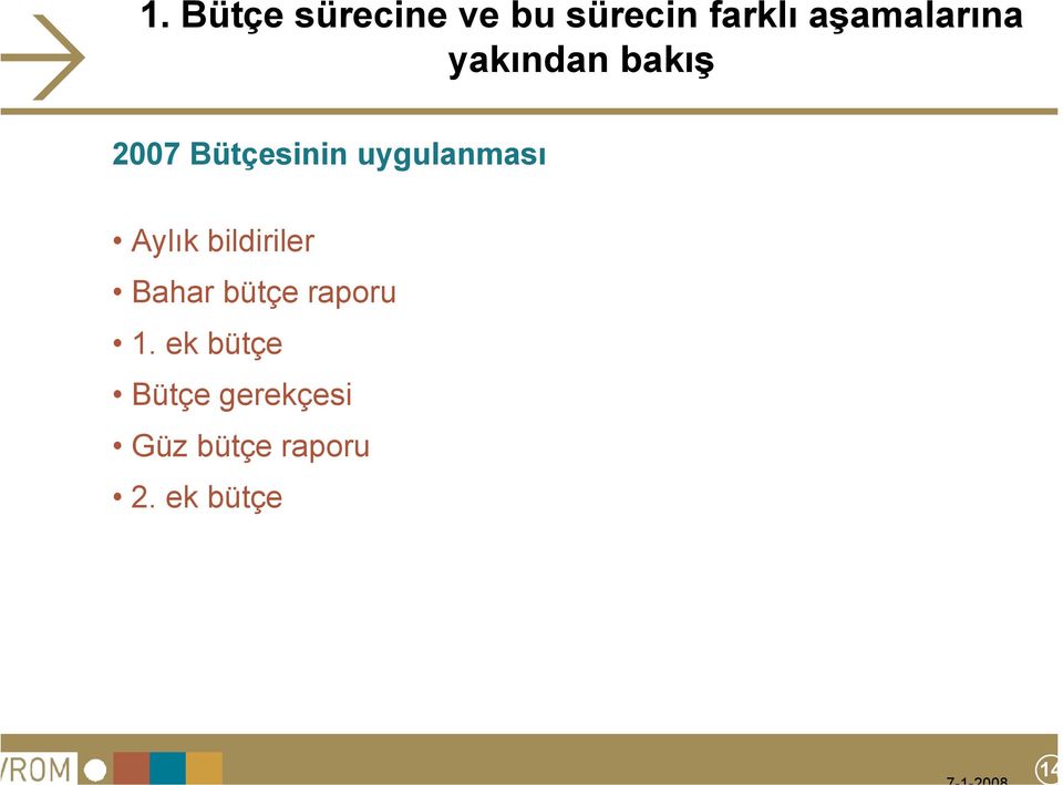 uygulanması Aylık bildiriler Bahar bütçe raporu