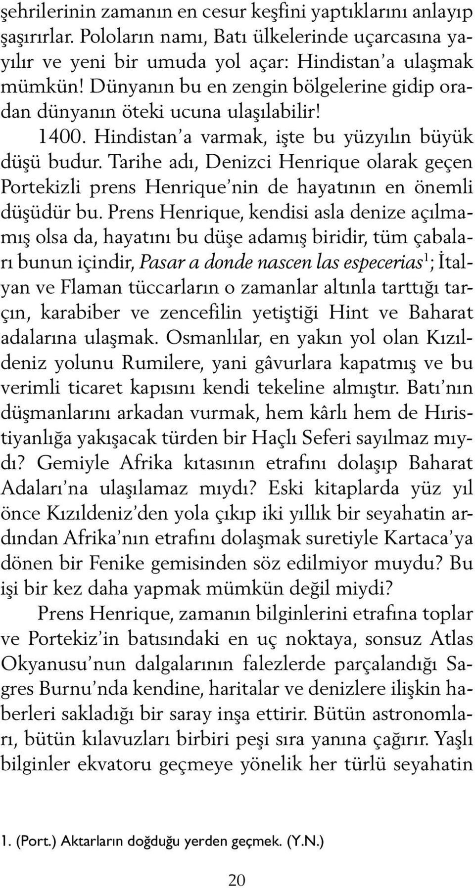 Tarihe adı, Denizci Henrique olarak geçen Portekizli prens Henrique nin de hayatının en önemli düşüdür bu.