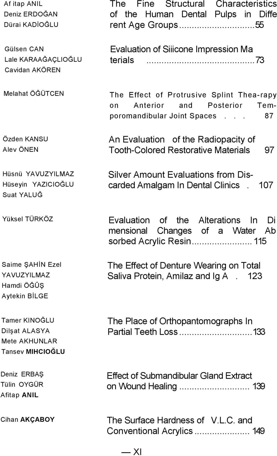 ..73 Melahat ÖĞÜTCEN The Effect of Protrusive Splint Thea-rapy on Anterior and Posterior Temporomandibular Joint Spaces.