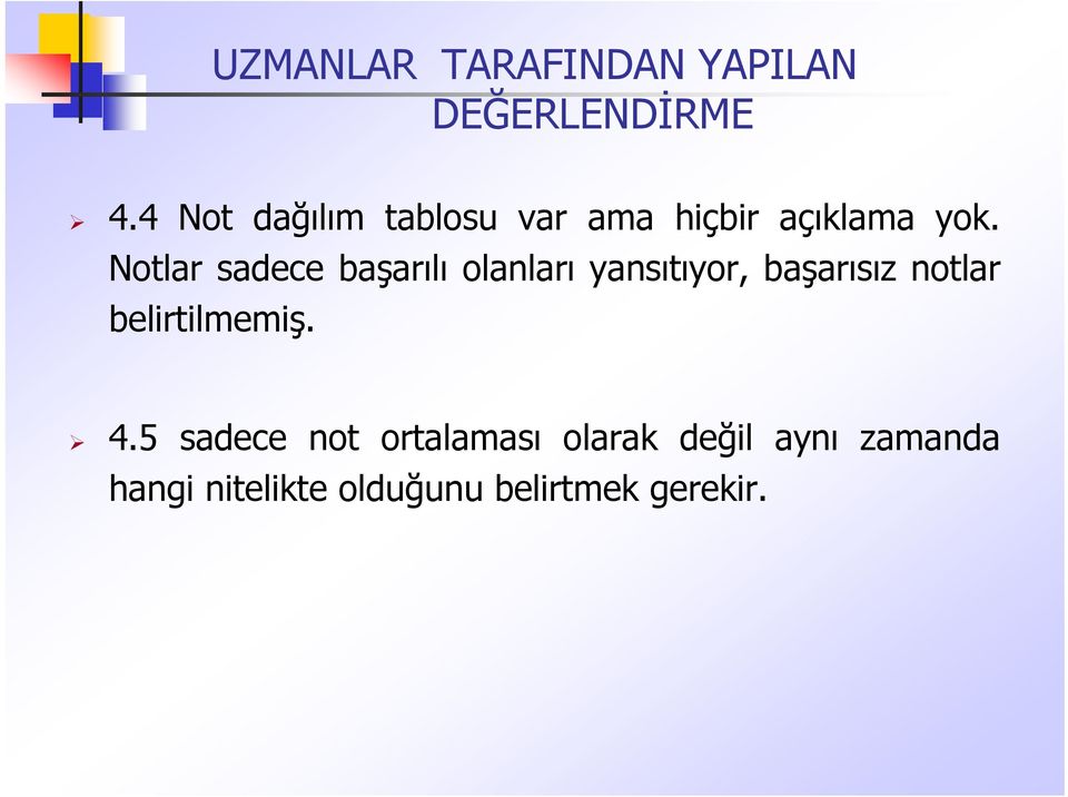 Notlar sadece başarılı olanları yansıtıyor, başarısız notlar