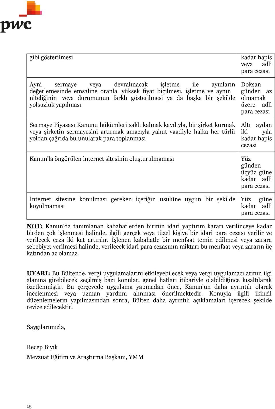 çağrıda bulunularak para toplanması Kanun la öngörülen internet sitesinin oluşturulmaması İnternet sitesine konulması gereken içeriğin usulüne uygun bir şekilde koyulmaması kadar hapis veya adli para