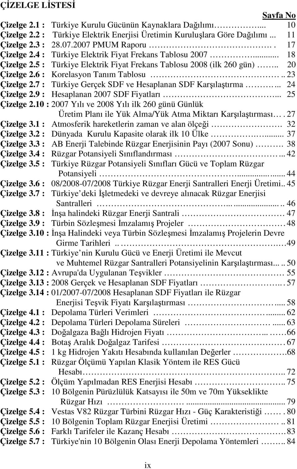 6 : Korelasyon Tanım Tablosu.. 23 Çizelge 2.7 : Türkiye Gerçek SDF ve Hesaplanan SDF Karşılaştırma.... 24 Çizelge 2.9 : Hesaplanan 2007 SDF Fiyatları... 25 Çizelge 2.