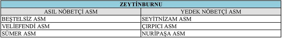 ASM ZEYTİNBURNU