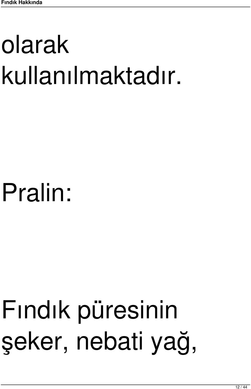 Pralin: Fındık