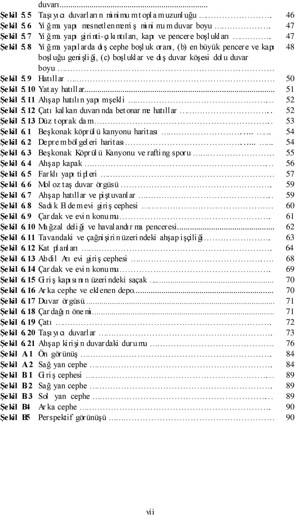 8 Yı ğ ma yapılarda dış cephe boşl uk oranı, (b) en büyük pencere ve kapı 48 boşl uğu genişliği, (c) boşluklar ve dış duvar köşesi dol u duvar boyu ġekil 5. 9 Hatıllar 50 ġekil 5. 10 Yat ay hatıllar.