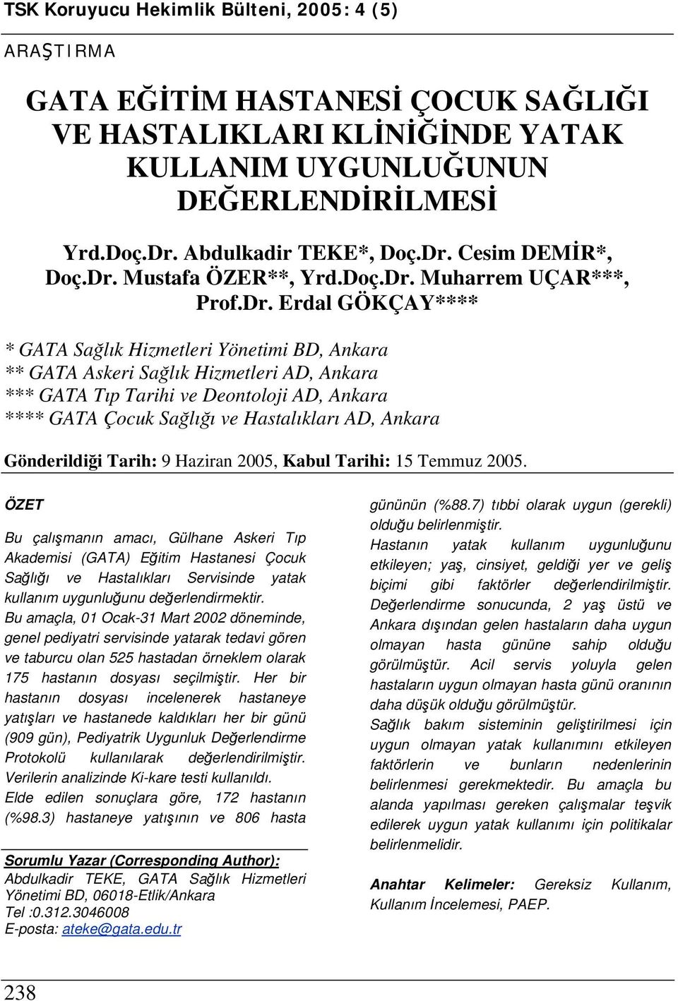 Muharrem UÇAR***, Prof.Dr.