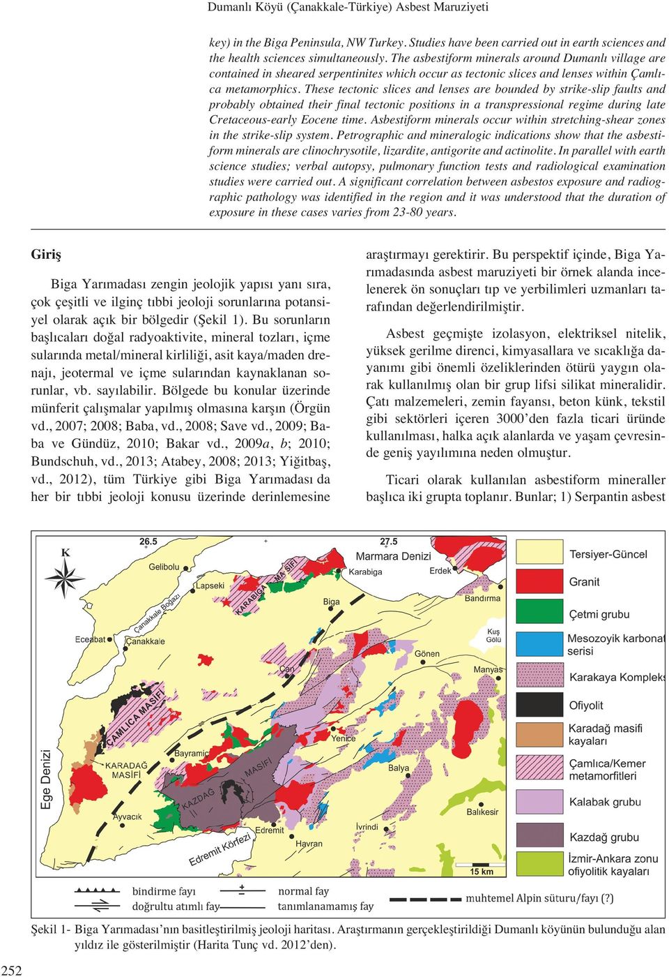 These tectonic slices and lenses are bounded by strike-slip faults and probably obtained their final tectonic positions in a transpressional regime during late Cretaceous-early Eocene time.