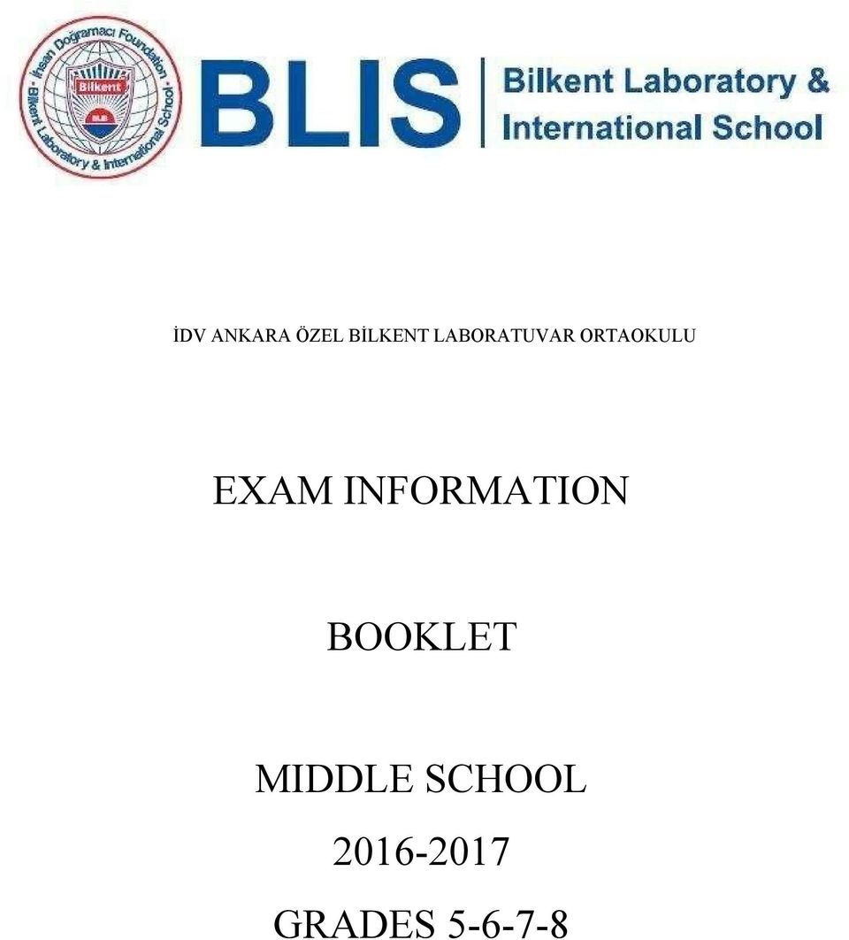 INFORMATION BOOKLET MIDDLE