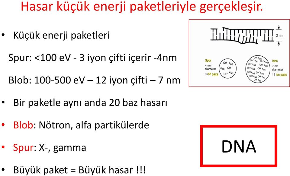 Blob: 100-500 ev 12 iyon çifti 7 nm Bir paketle aynı anda 20 baz