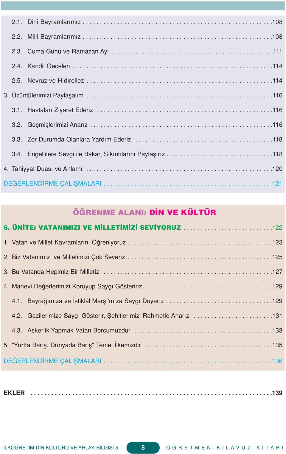 1. Hastalar Ziyaret Ederiz...................................................116 3.2. Geçmifllerimizi Anar z.....................................................116 3.3. Zor Durumda Olanlara Yard m Ederiz.