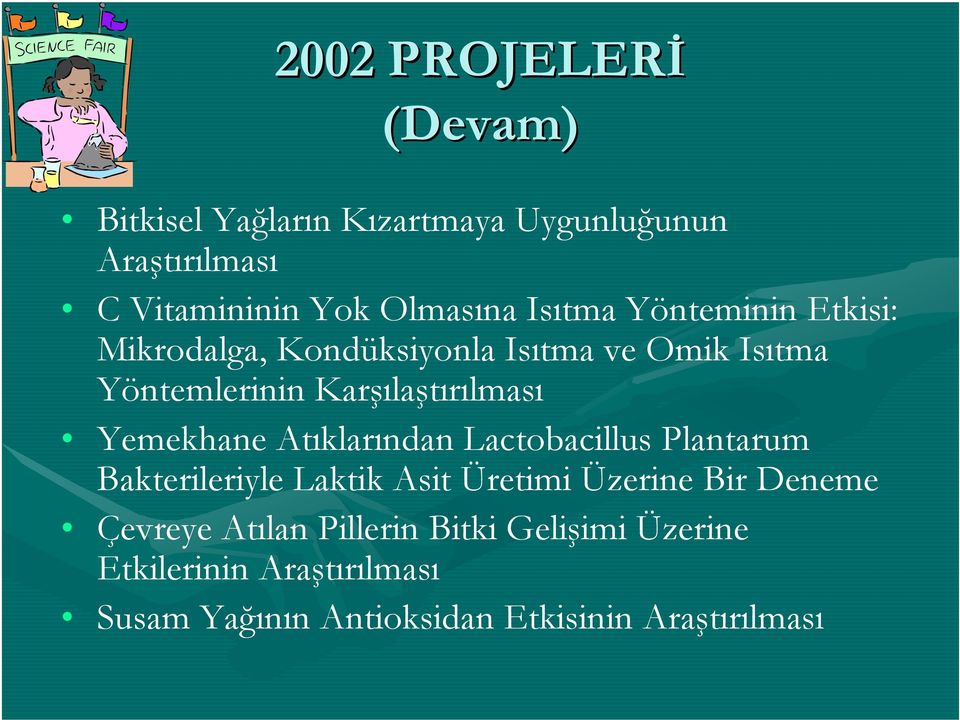 Yemekhane Atıklarından Lactobacillus Plantarum Bakterileriyle Laktik Asit Üretimi Üzerine Bir Deneme