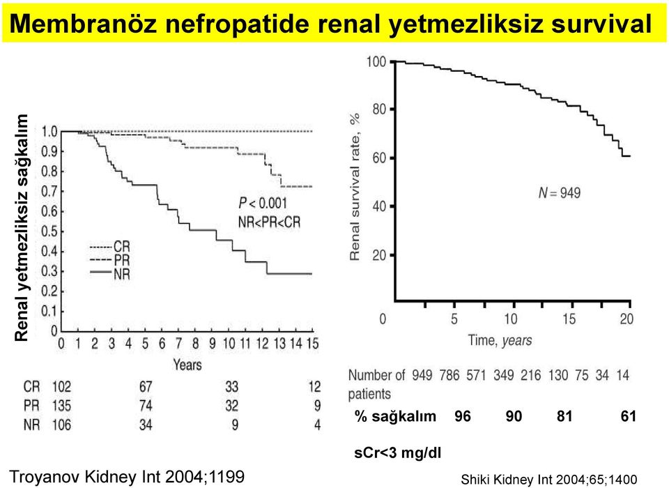 sağkalım 96 90 81 61 Troyanov Kidney Int