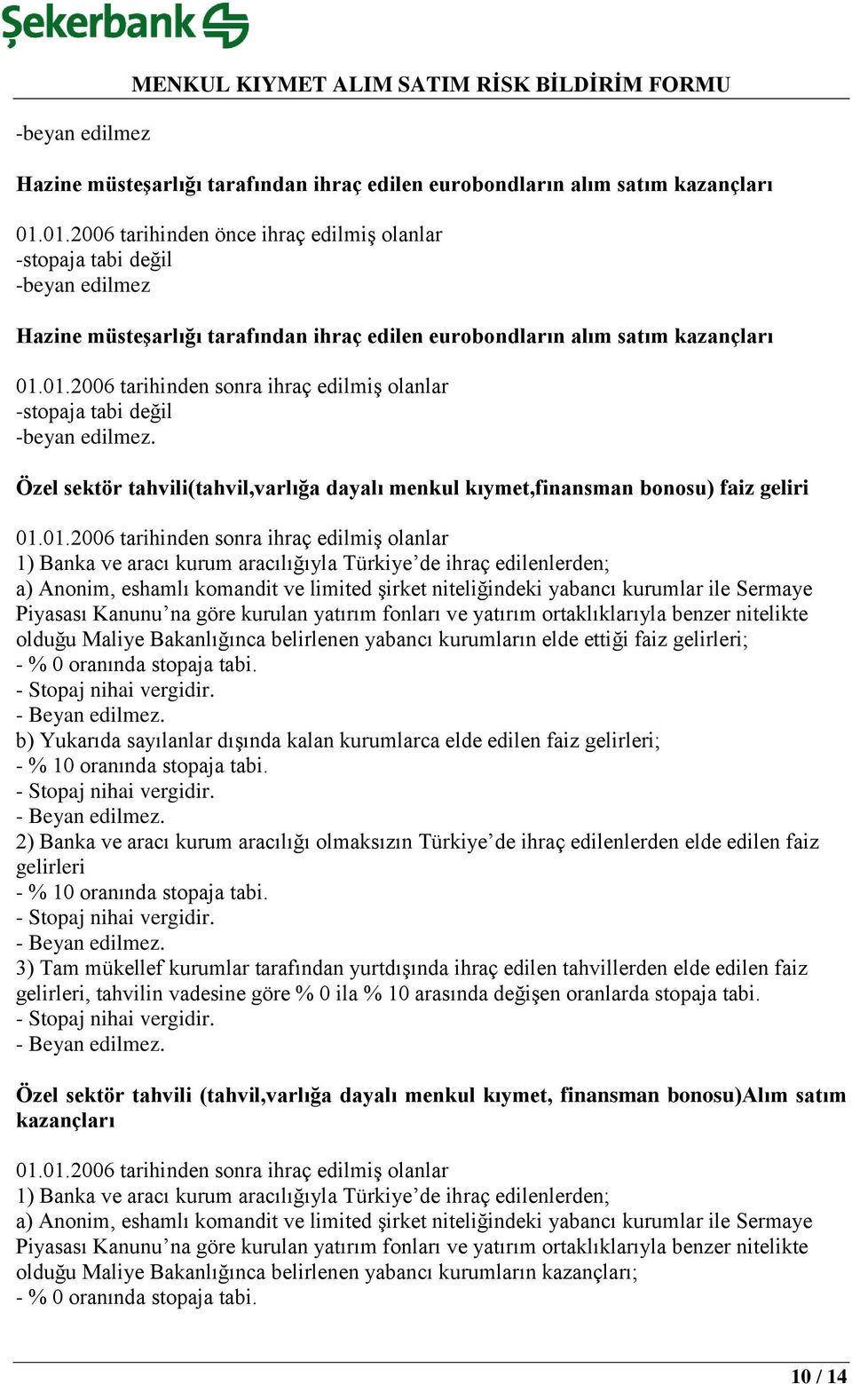 niteliğindeki yabancı kurumlar ile Sermaye Piyasası Kanunu na göre kurulan yatırım fonları ve yatırım ortaklıklarıyla benzer nitelikte olduğu Maliye Bakanlığınca belirlenen yabancı kurumların elde